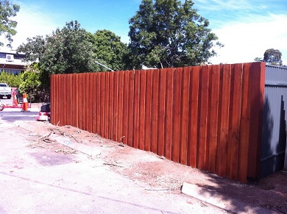 timber paling fence
